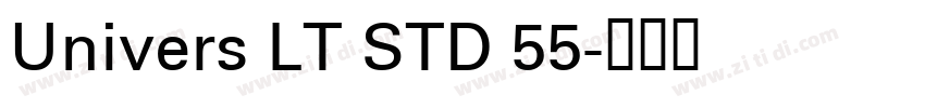Univers LT STD 55字体转换